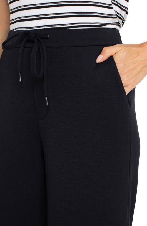 Liverpool Los Angeles Wide Leg Sweatpants In Black