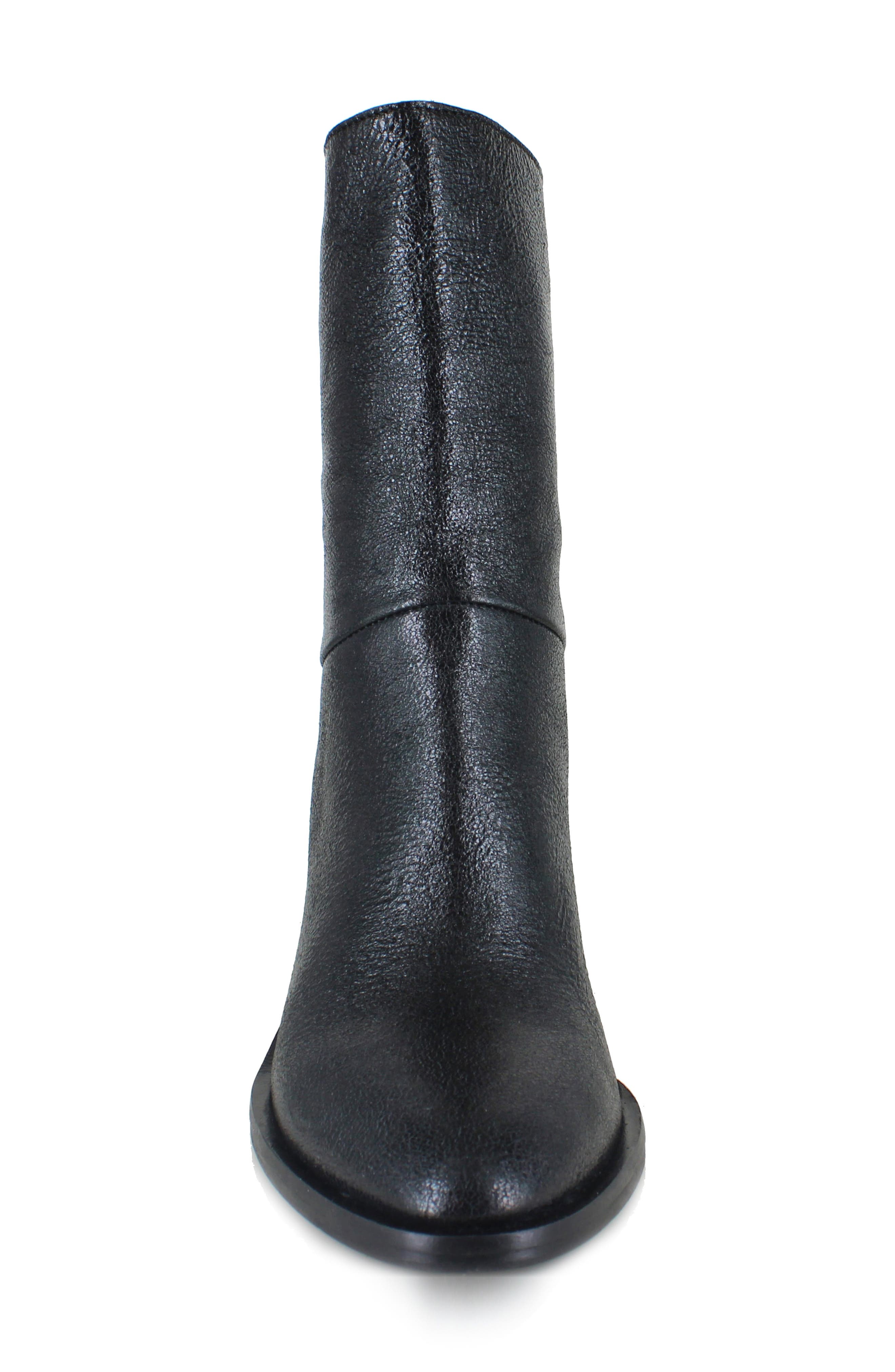 ZIGI Block Heel Bootie, Alternate, color, Black Leather