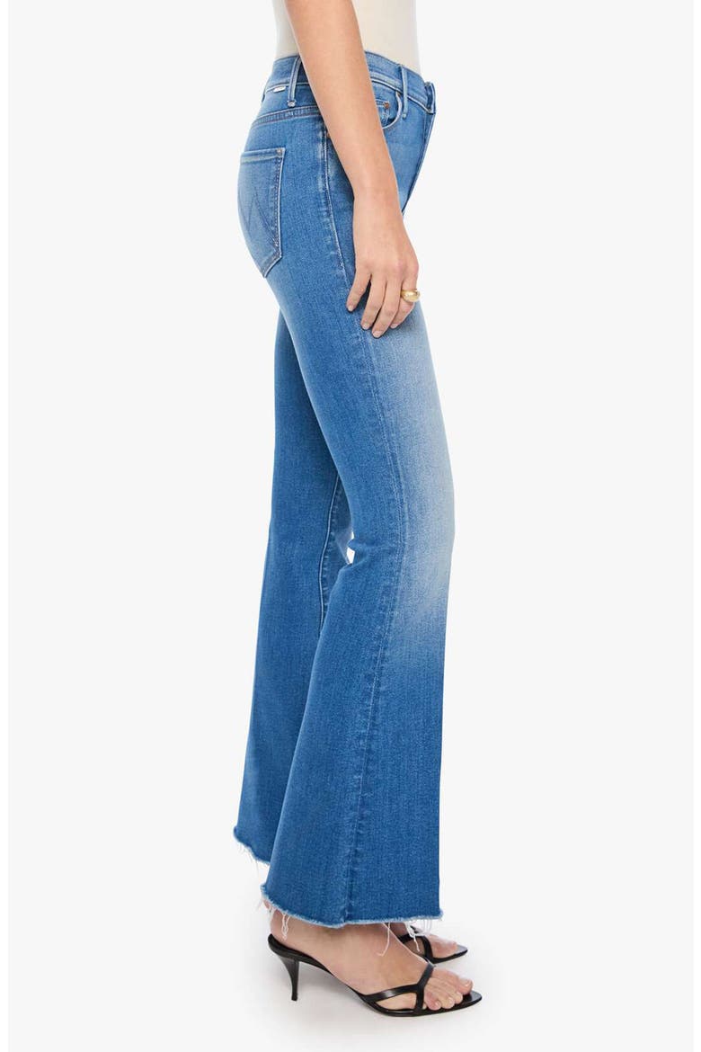 The Lil' Weekend Fray Hem Flare Leg Jeans, Alternate, color, NO PROMISES