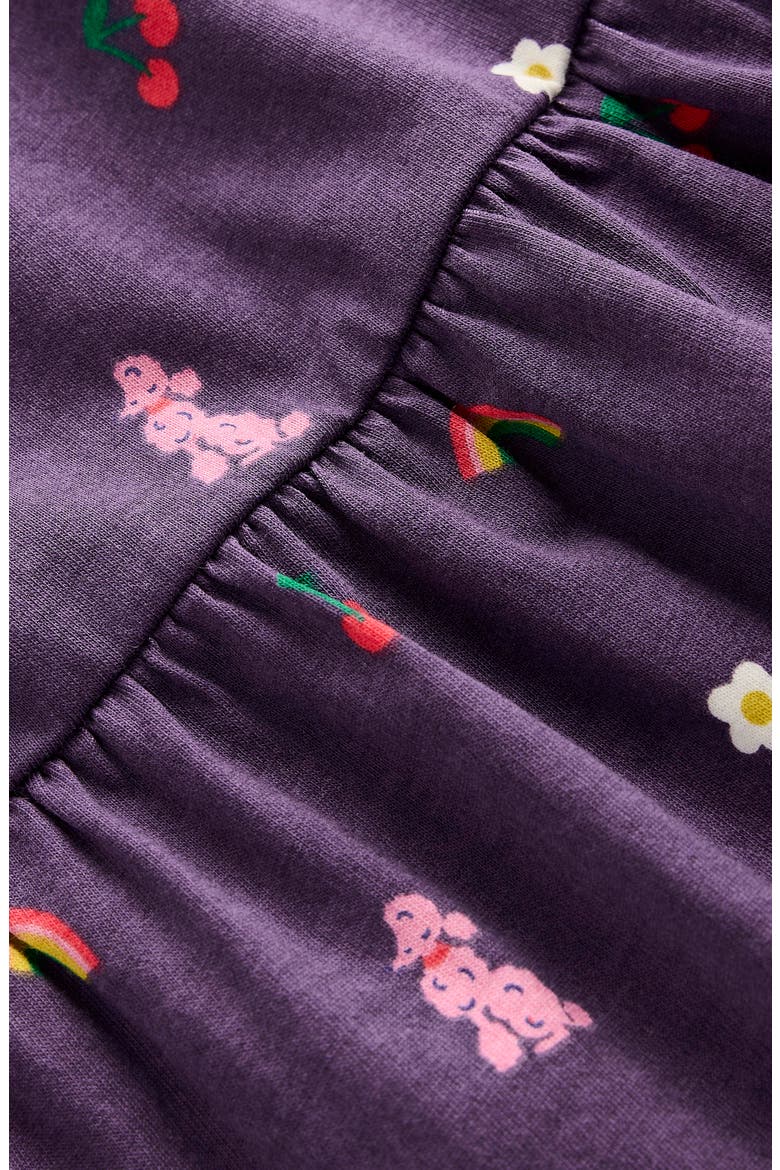 Kids' Curved Yoke Long Sleeve Cotton Jersey Dress, Alternate, color, MYSTIC PURPLE PARISIAN