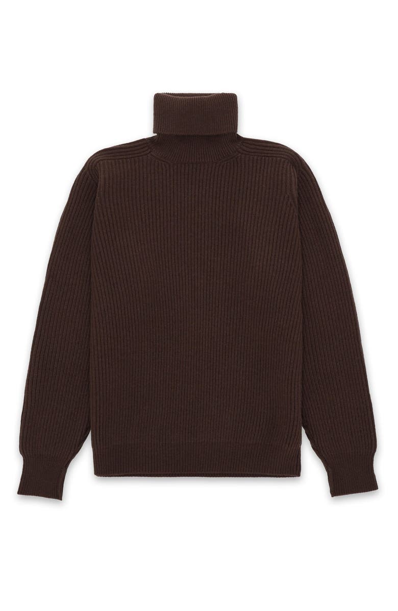 Fortela Brighton High Neck Jumper, Main, color, Dark Brown