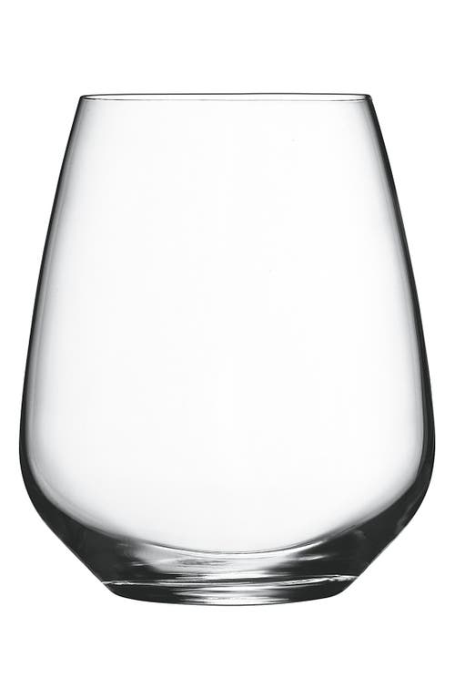 Luigi Bormioli Crescendo Set of 4 Stemless Wine Glasses in Clear  product