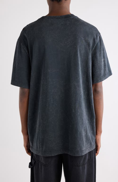 Isabel Marant Crew Neck Graphic Print Short Sleeves T-shirt In Black