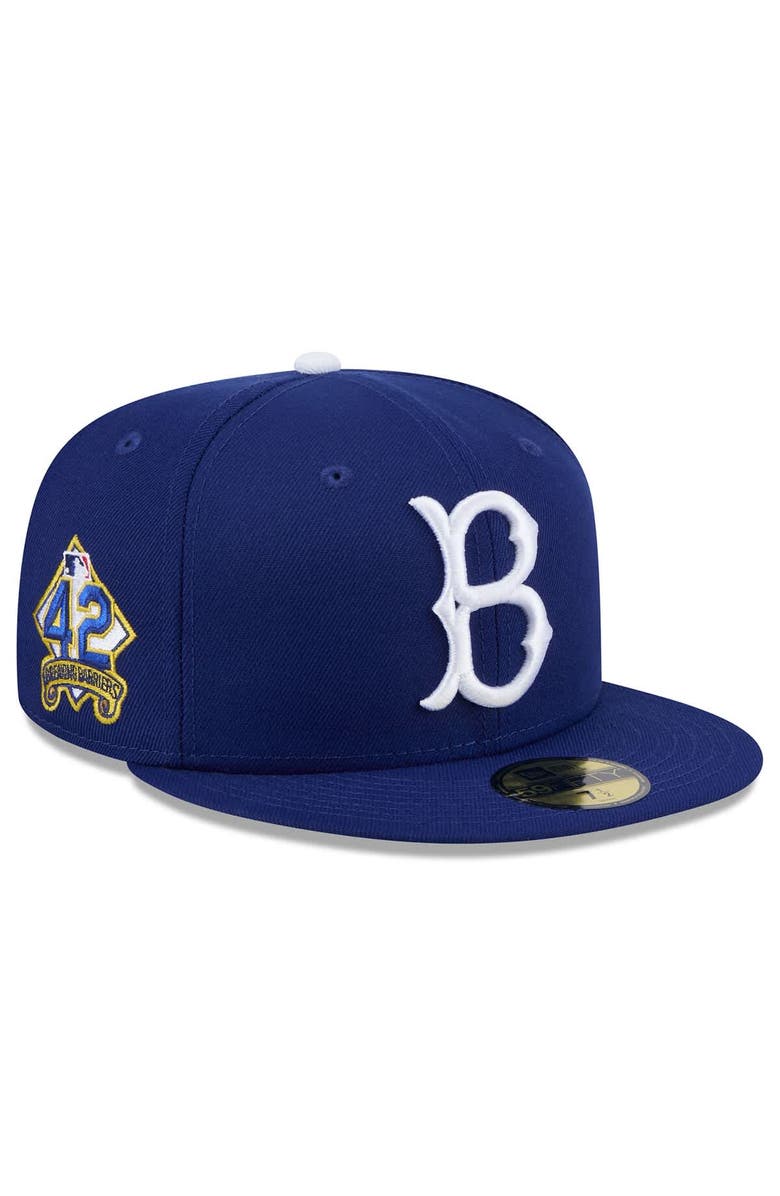 New Era Men's New Era  Royal Brooklyn Dodgers 2025 Jackie Robinson Day 59FIFTY Fitted Hat, Main, color, 