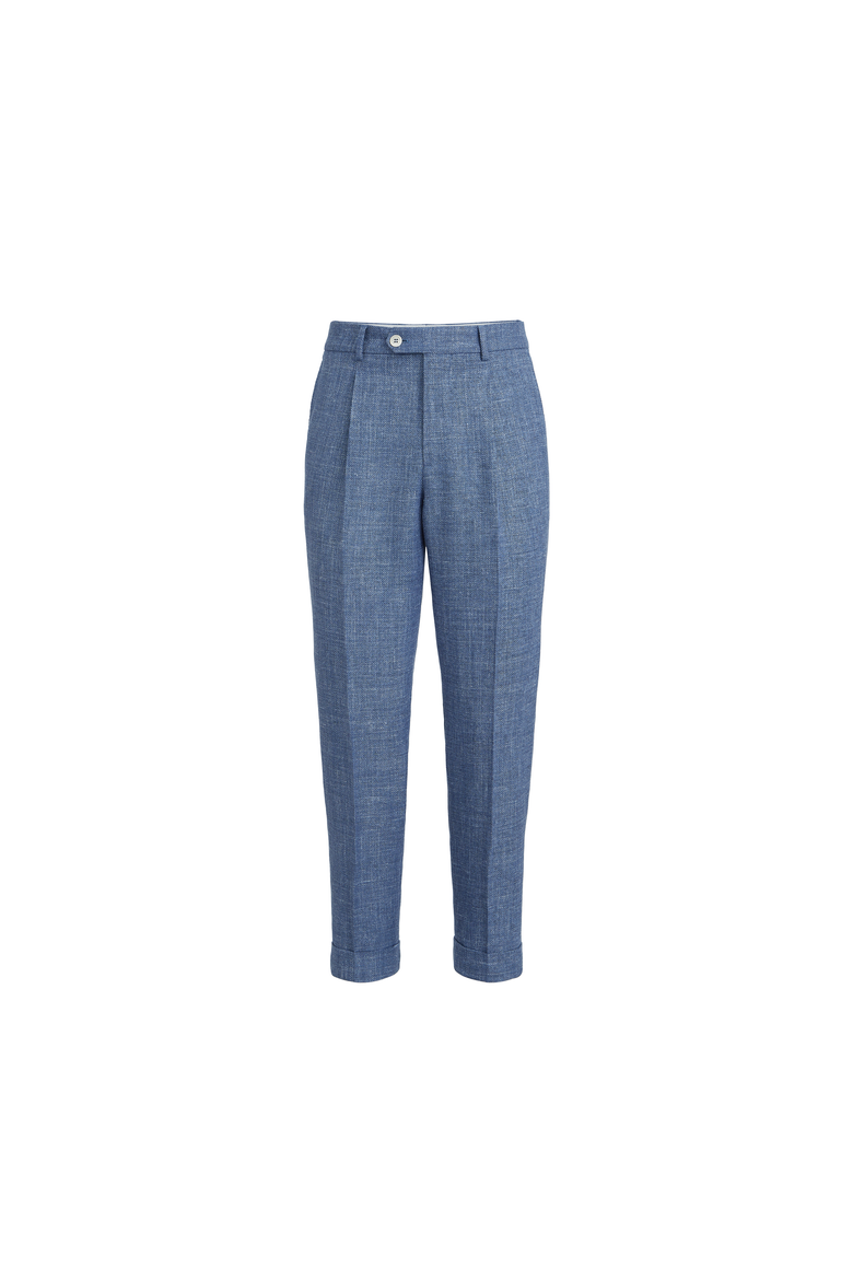 Hopsack trousers, Alternate, color, Denim