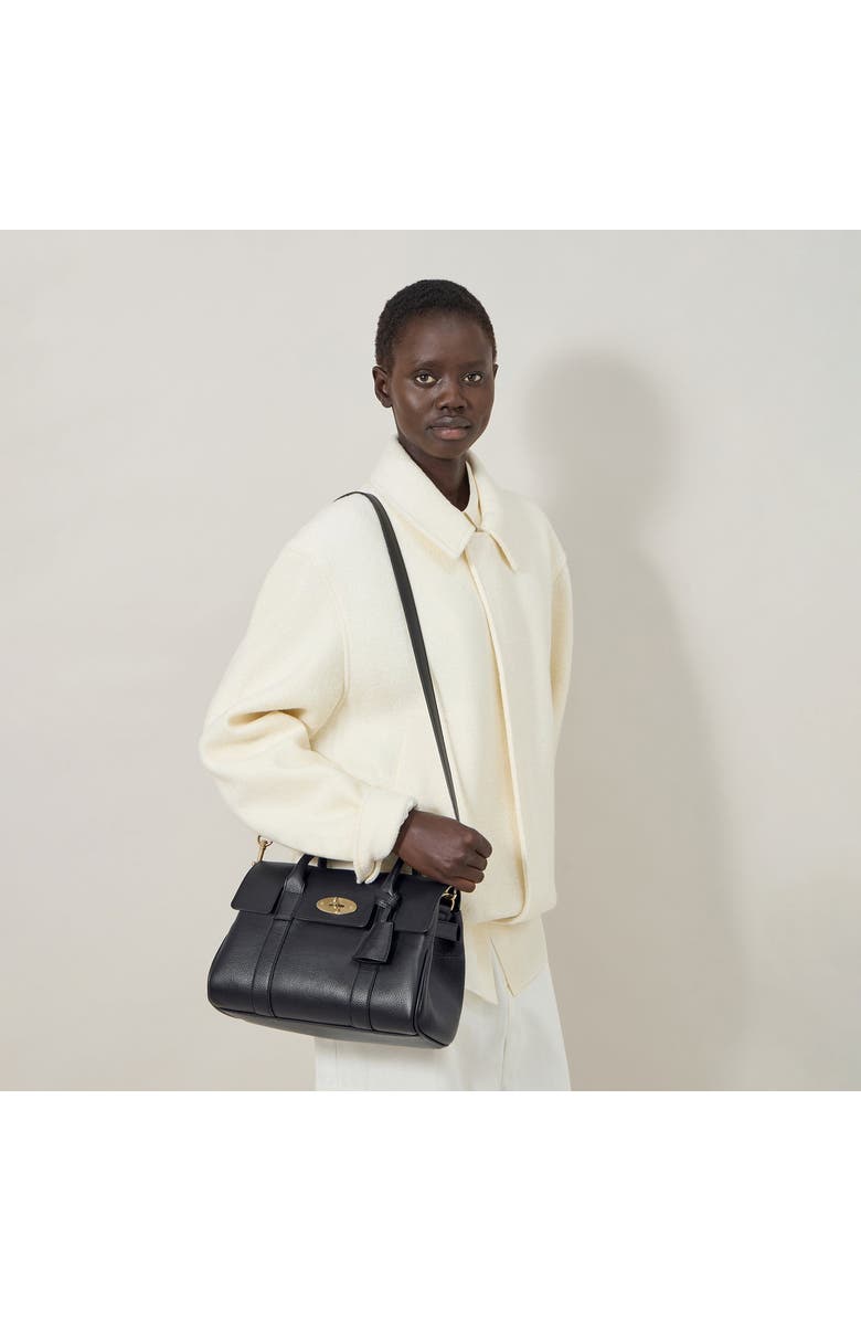 Mulberry Small Bayswater Satchel, Alternate, color, Black