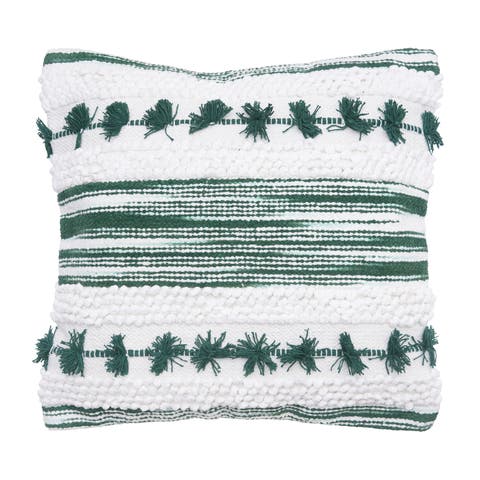 Oriana Tufted Textured Cotton Decorative Throw Pillow