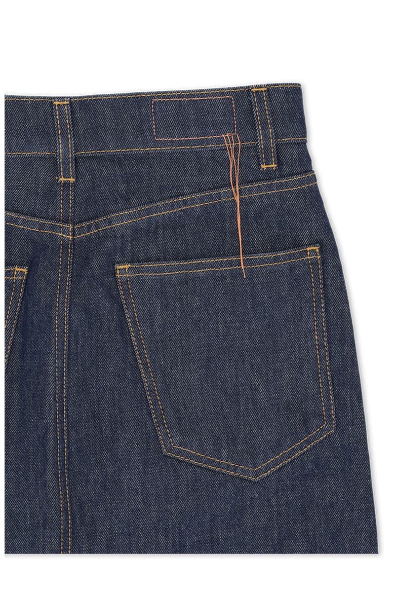 Jorgy Indigo Rinse Denim Skirt, Alternate, color, BLUE