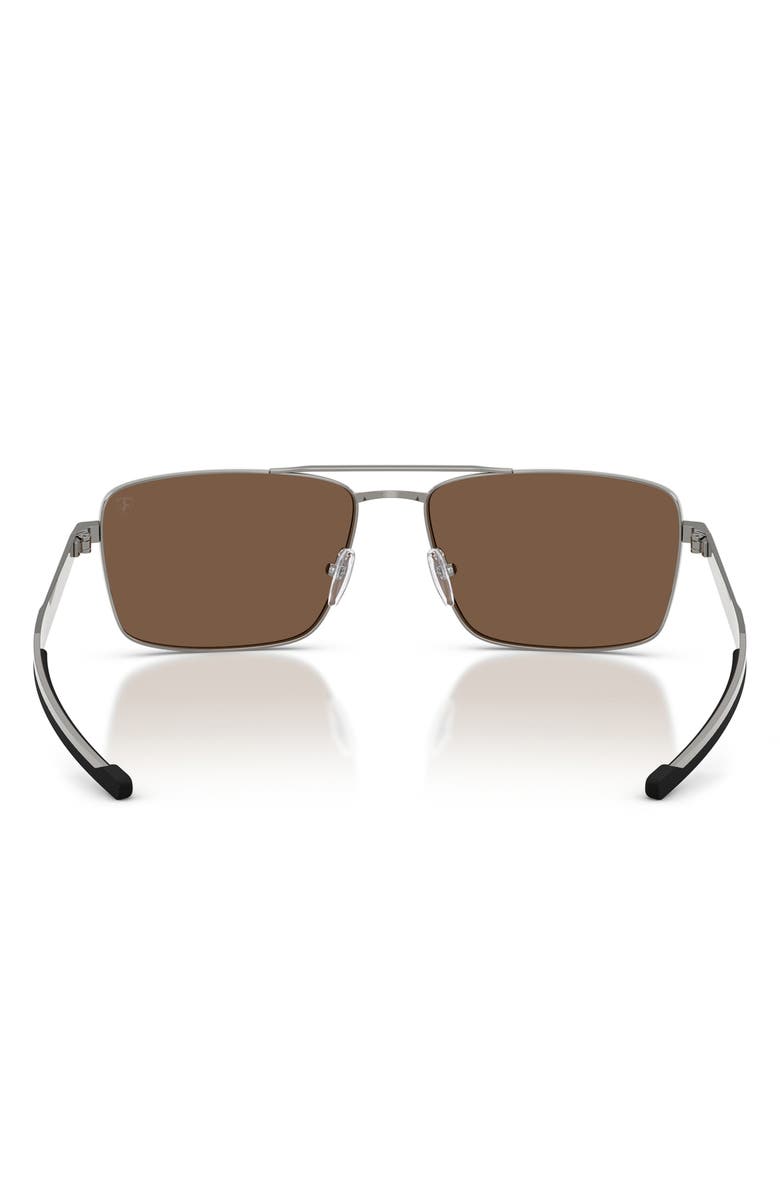 Scuderia Ferrari 60mm Rectangular Sunglasses, Alternate, color, 