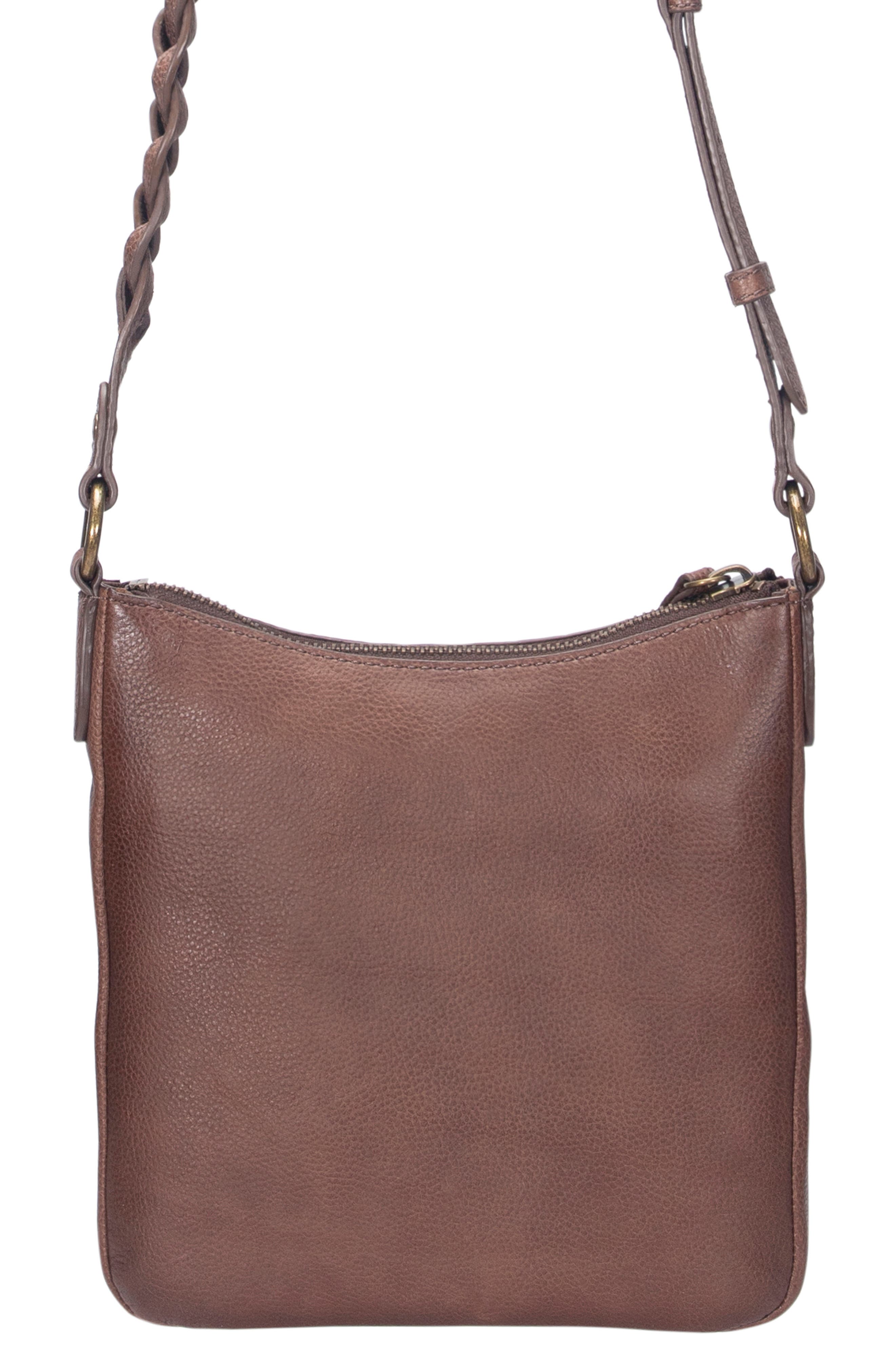 Frye Soraya Swing Leather Crossbody Bag, Alternate, color, Dark Brown