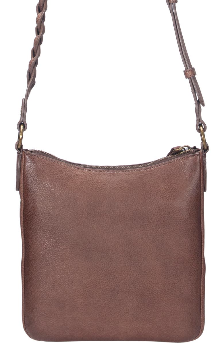 Frye Soraya Swing Leather Crossbody Bag, Alternate, color, Dark Brown