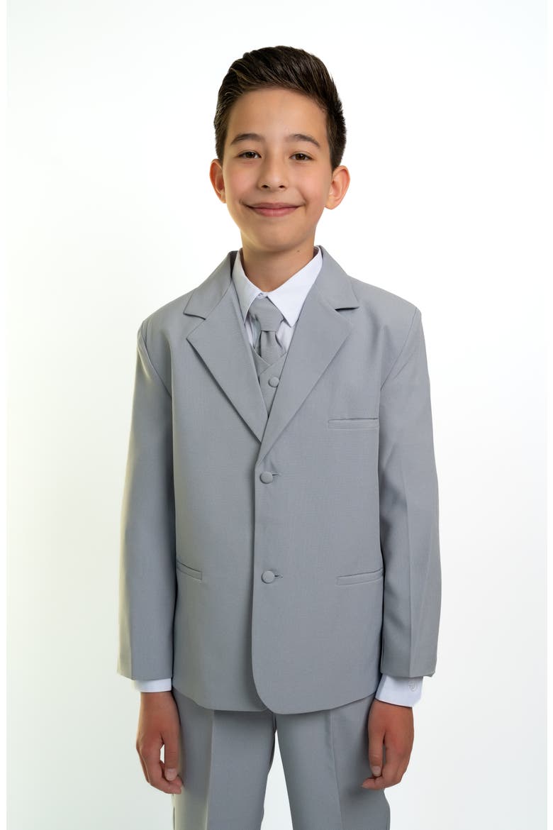 Kids' Joey 5-Piece Suit, Alternate, color, Light Grey