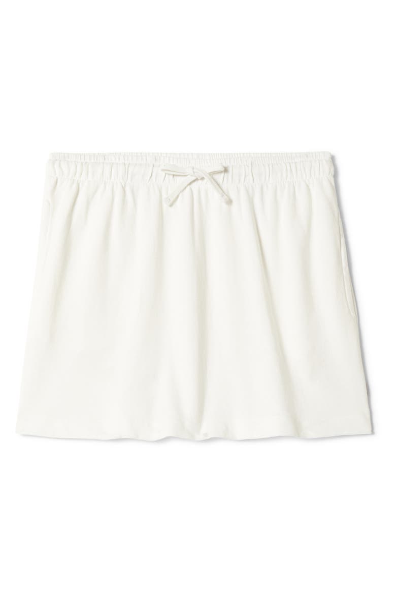 Carefree Organic Cotton Lounge Skirt, Alternate, color, OFF WHITE