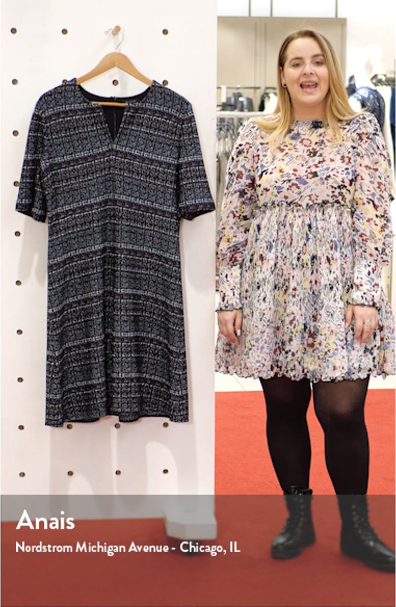Texture Bouclé Tweed A-Line Dress, sales video thumbnail