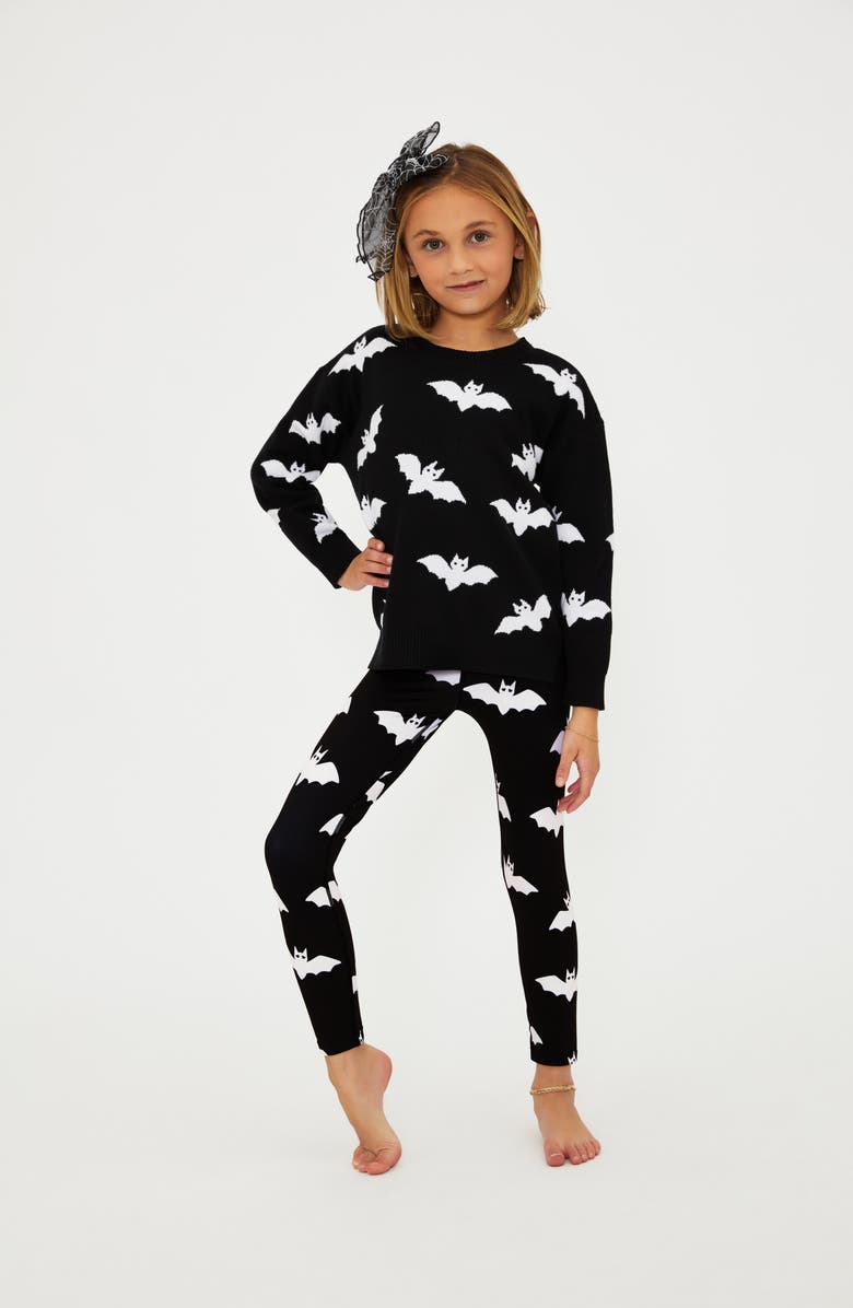 Beach Riot Kids' Little Callie Cotton Sweater, Alternate, color, Bats