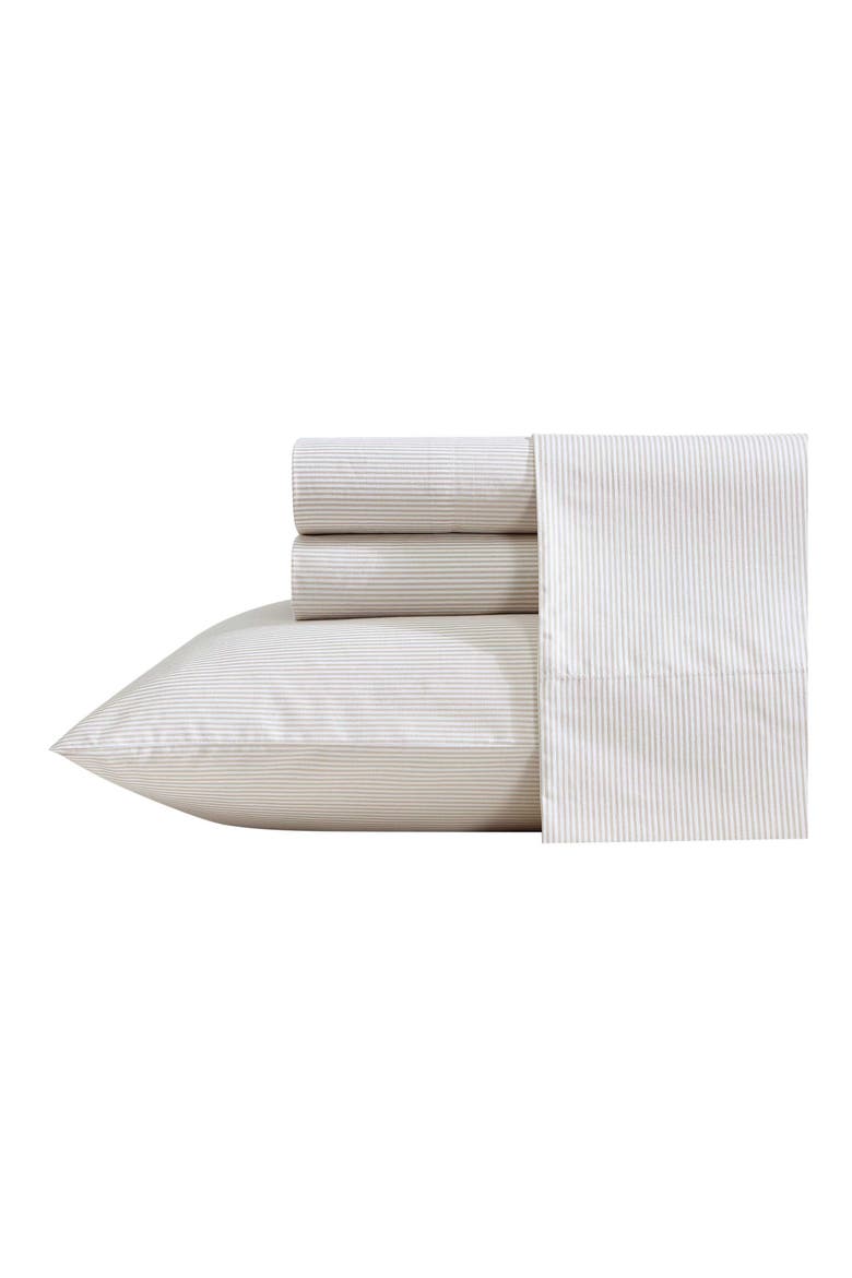 Penny 200-Thread Count Cotton Percale Sheet Set, Main, color, MEDIUM / DARK BROWN