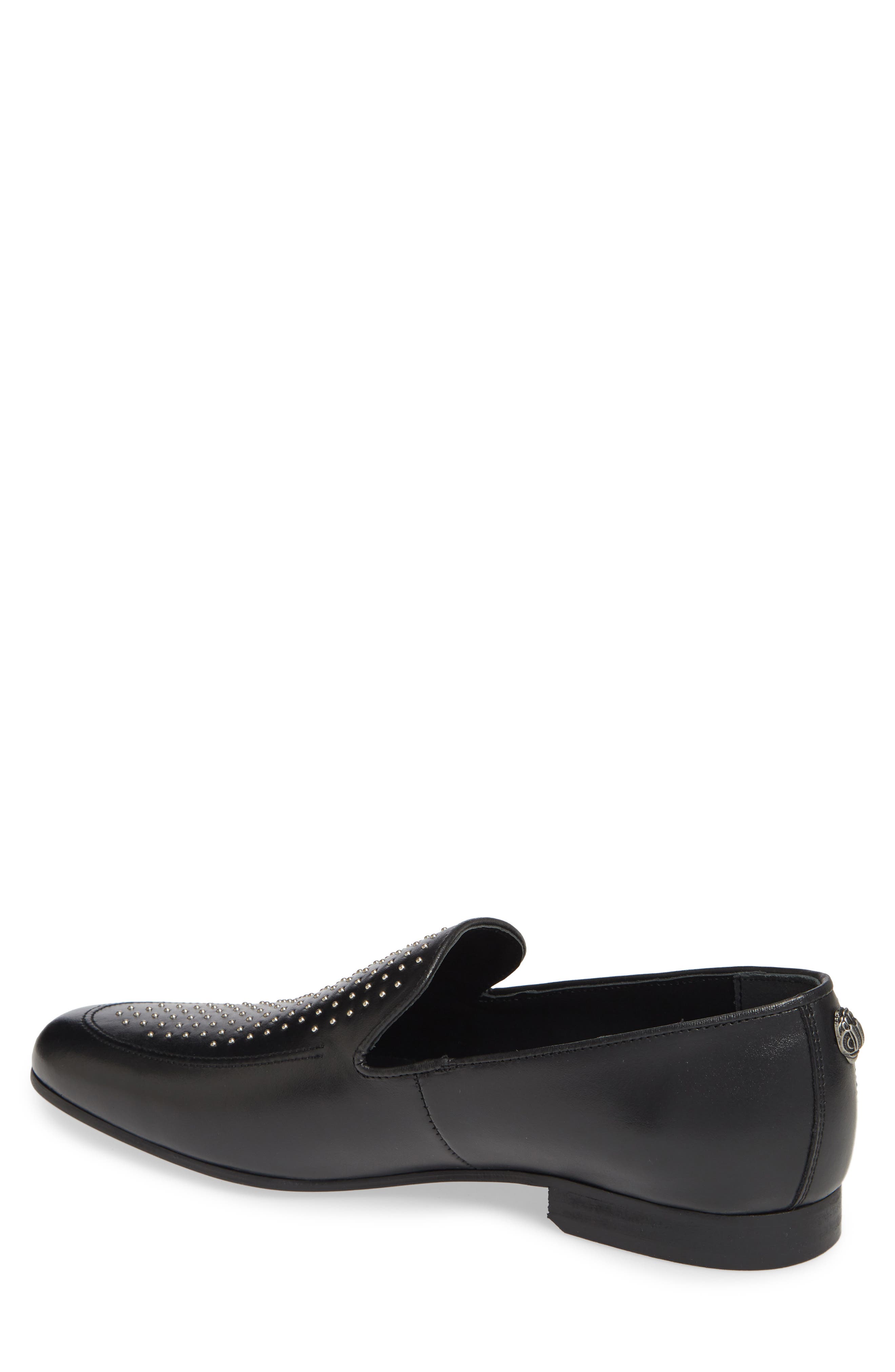 Palermo Stud Venetian Loafer, Alternate, color, BLACK