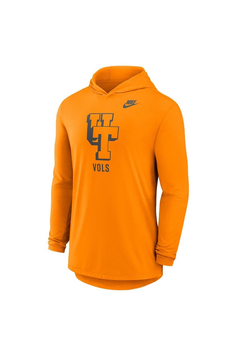 Men's Nike Tennessee Orange Tennessee Volunteers Legacy Tri-Blend Dri-FIT Long Sleeve Hoodie T-Shirt, Alternate, color, Tennessee Orange