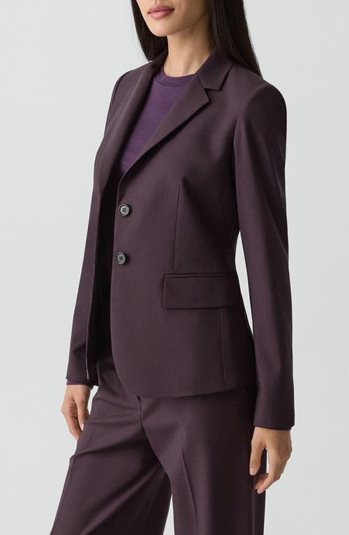 Theory Carissa Good Wool Blazer In Brown