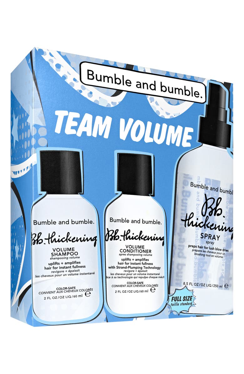 Bumble and bumble. Thickening Team Volume Hair Care Holiday Gift Set $67 Value, Alternate, color, 