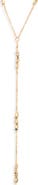 Nordstrom Stationary Orb Lariat Necklace