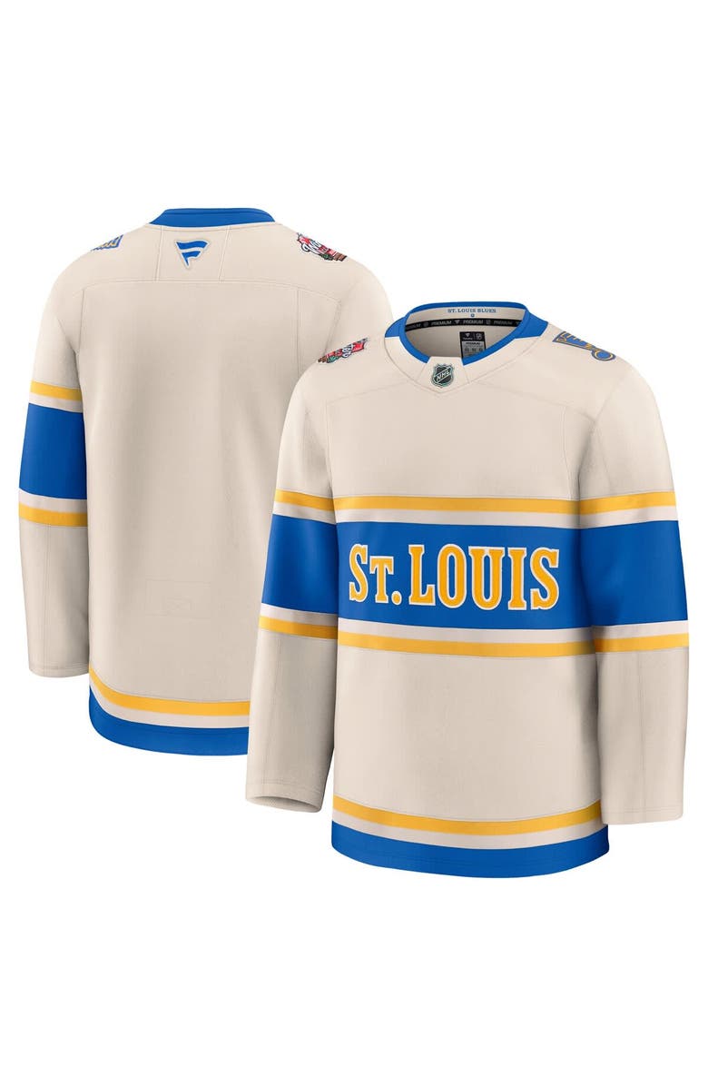 FANATICS Men's Fanatics Cream St. Louis Blues 2025 NHL Winter Classic Premium Jersey, Main, color, 