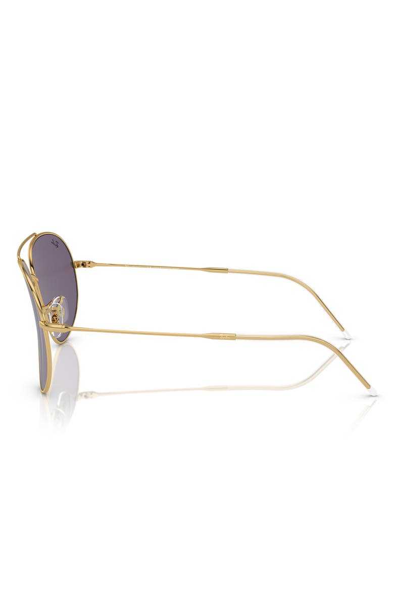 Ray-Ban Aviator Reverse 59mm Pilot Sunglasses, Alternate, color, Purple