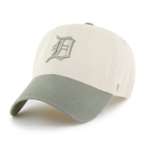 Men's '47  Natural/Olive Detroit Tigers Two-Tone Fashion Clean Up Adjustable Hat