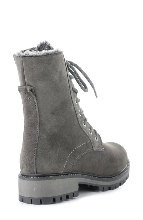 Bos. & Co. Asher Waterproof Faux Fur Bootie In Gray