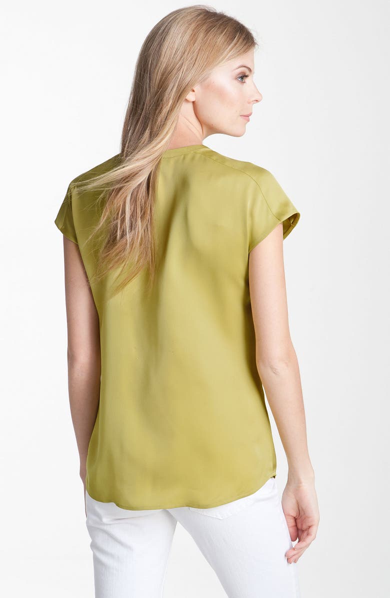 Classiques Entier<sup>®</sup> Collarless Silk Chiffon Blouse, Alternate, color, 