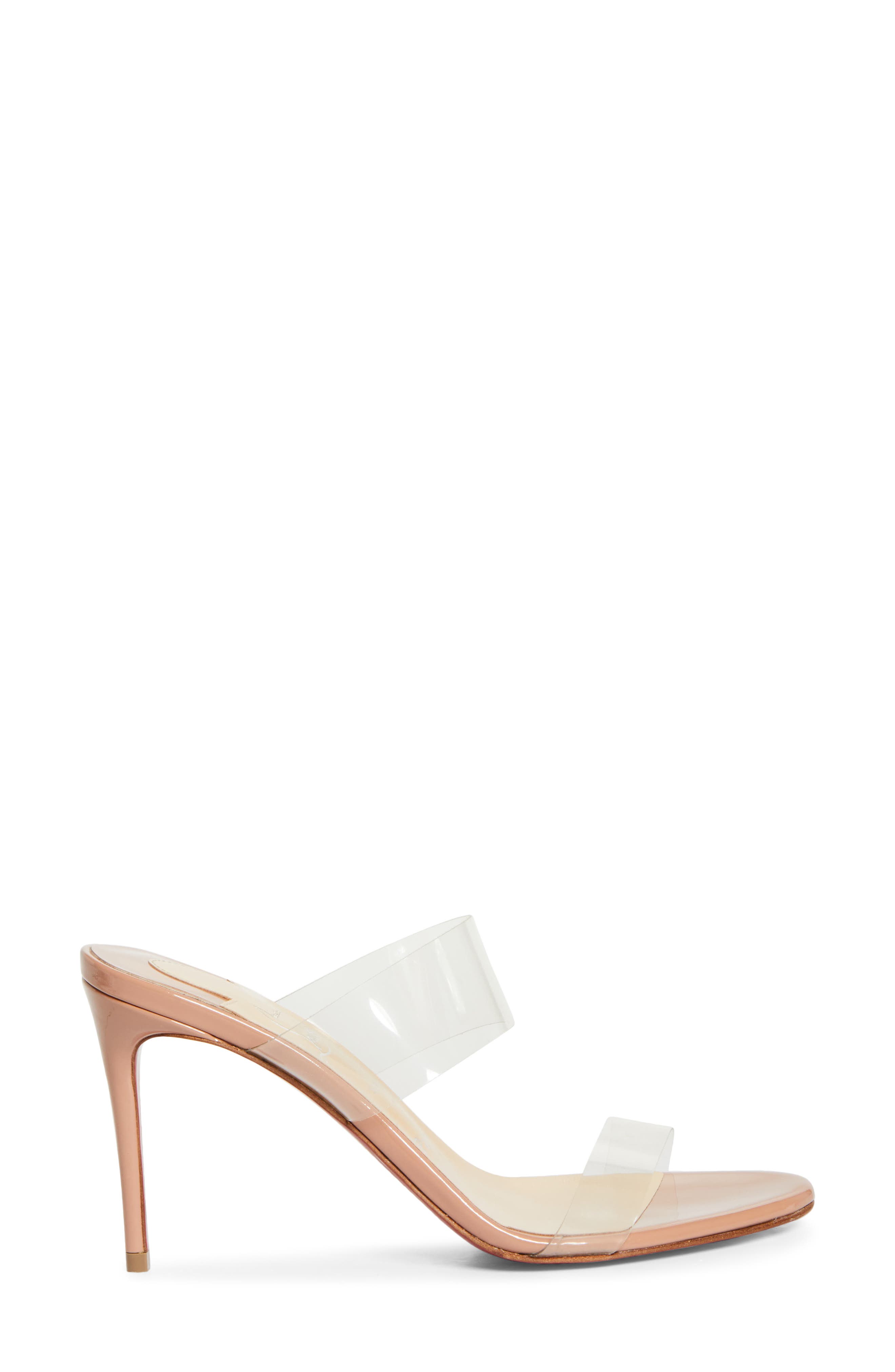 Just Nothing Clear Strap Slide Sandal, Alternate, color, BLUSH