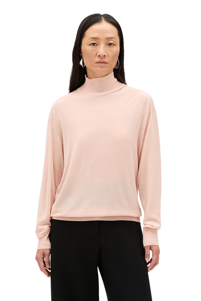 Featherweight Turtleneck, Main, color, Lotus Pink