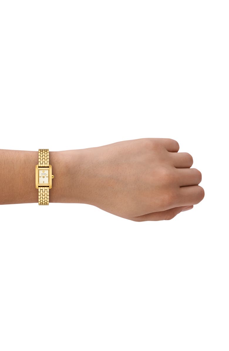 Tory Burch The Mini Eleanor Bracelet Watch, 17mm x 19mm, Alternate, color, Gold