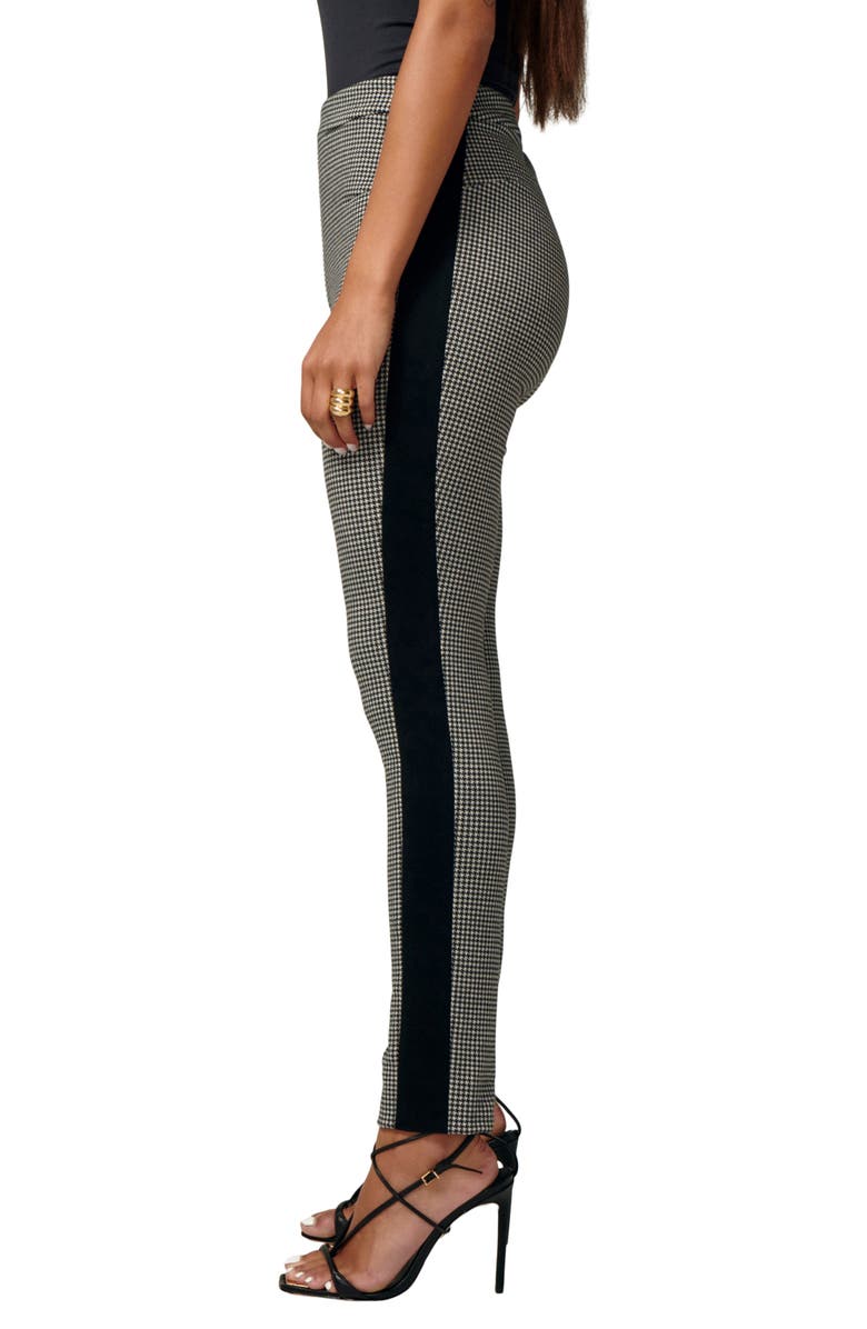LITA by Ciara Leader Houndstooth Cotton Blend Track Pants, Alternate, color,