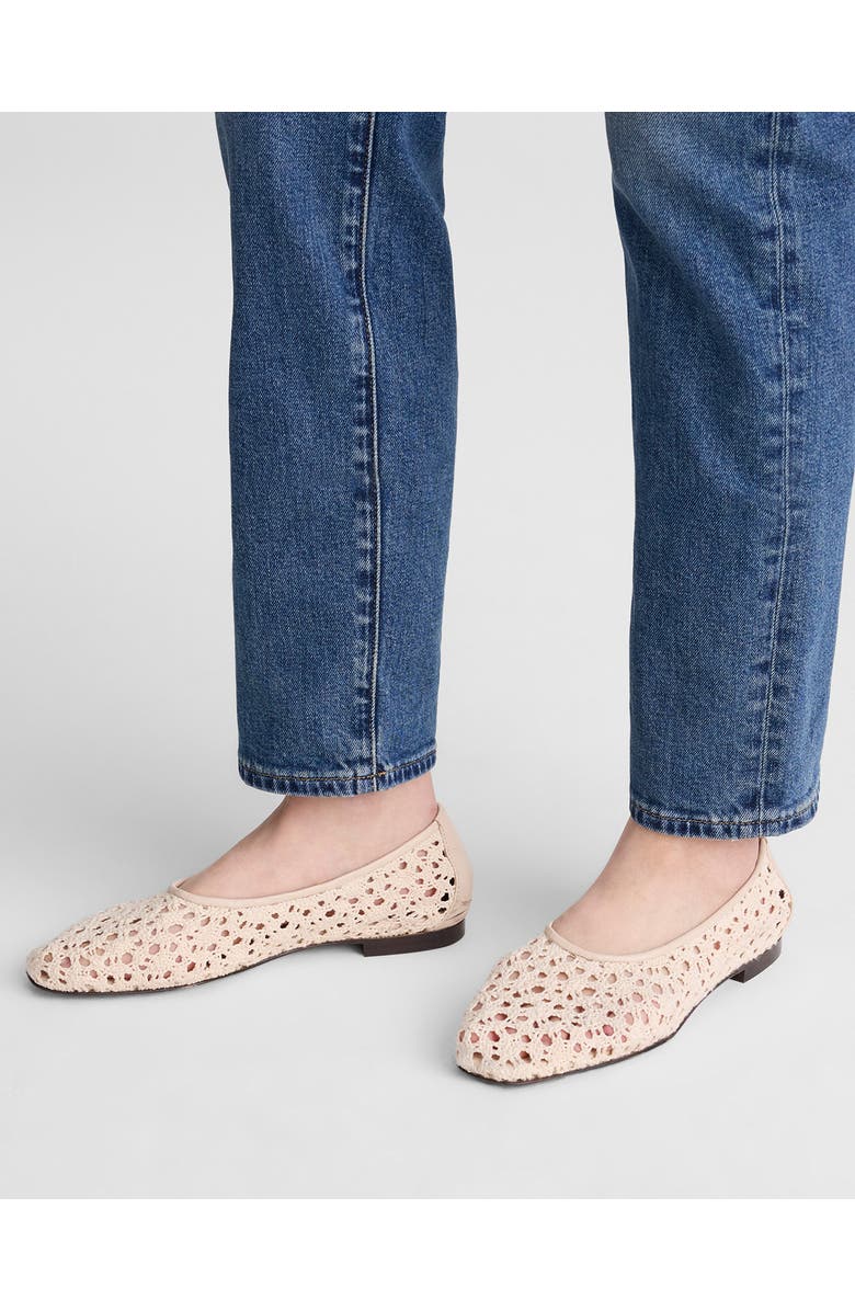 Madewell The Mylie Crochet Glove Flat, Alternate, color, Vintage Khaki