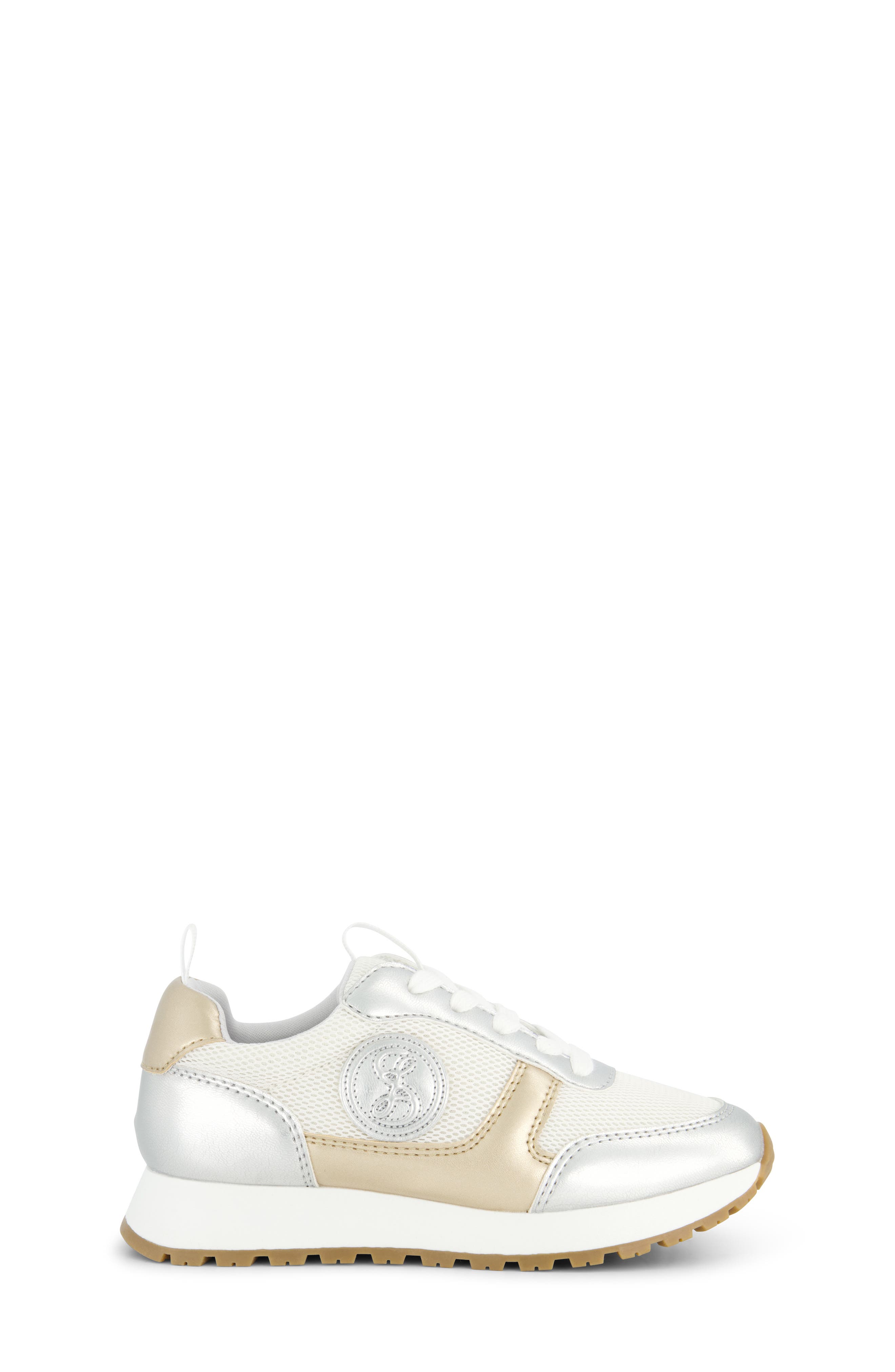 SAM & LIBBY Kids' Rosa Randal Metallic Sneaker, Alternate, color, White