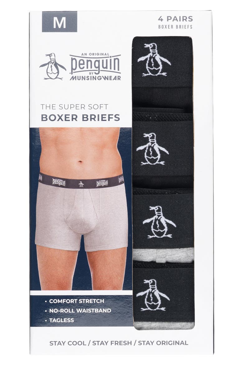 Assorted 4-Pack Boxer Briefs, Alternate, color, BLACK/ GREY