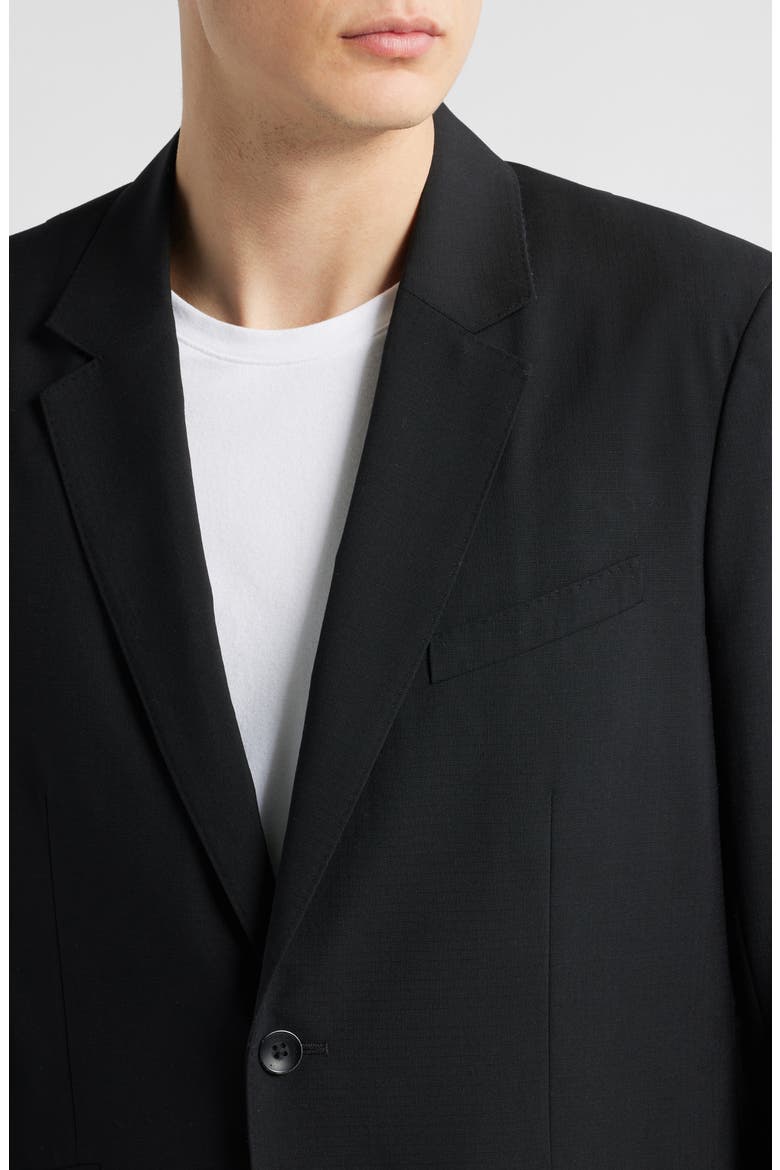 Butler Wool Blend Ripstop Sport Coat, Alternate, color, BLACK
