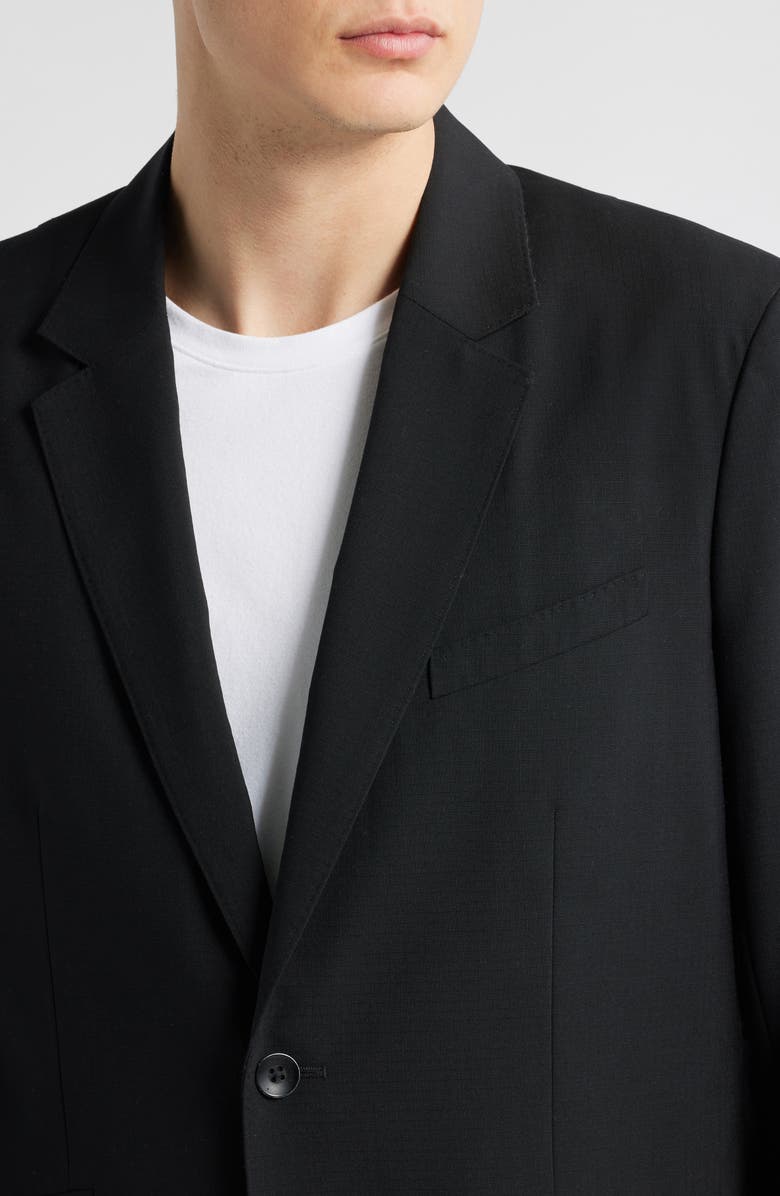 rag & bone Butler Wool Blend Ripstop Sport Coat, Alternate, color, Black