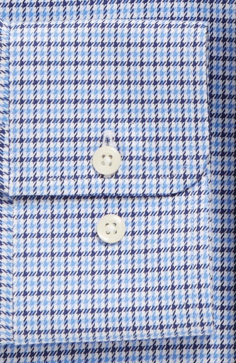 David Donahue Regular Fit Houndstooth Dress Shirt, Alternate, color, 