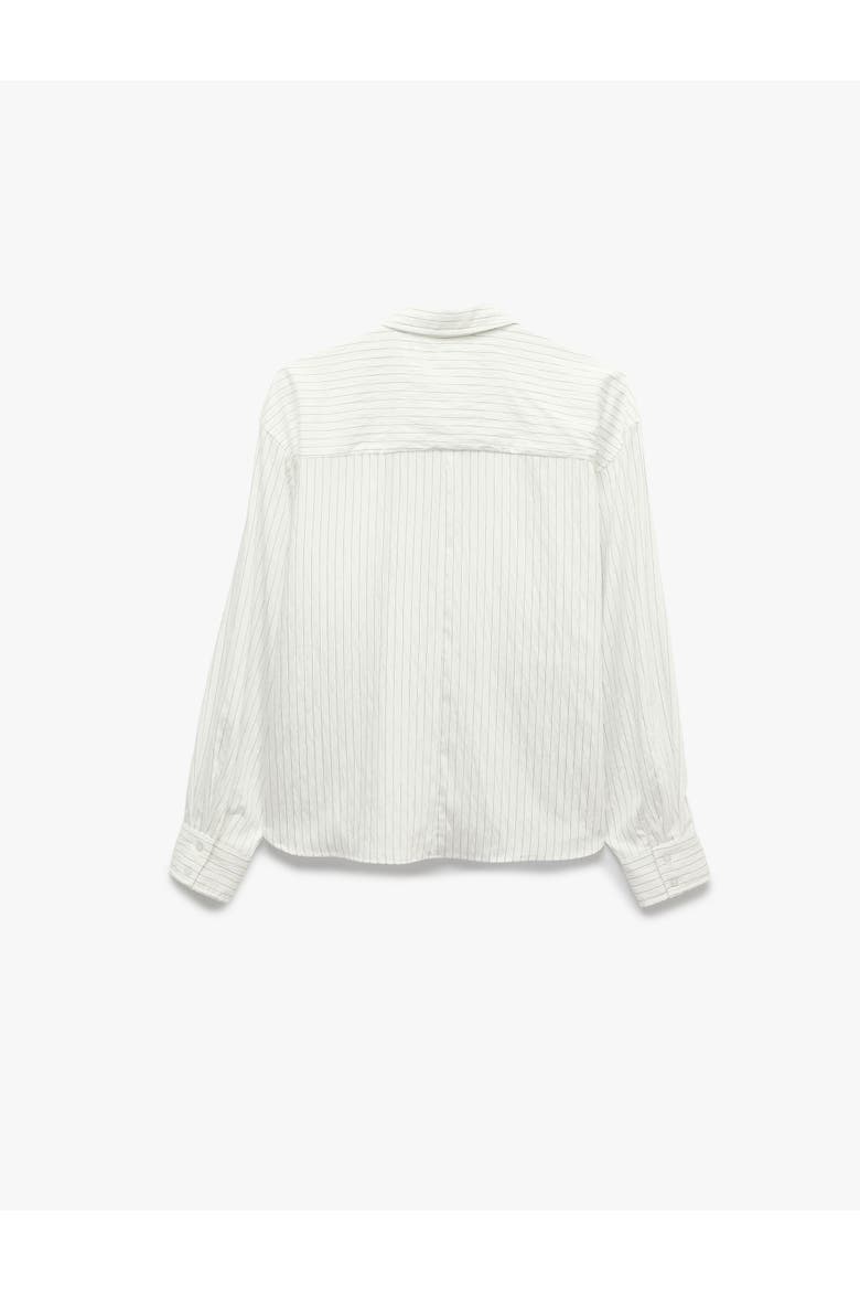 Striped Modal Shirt, Alternate, color, WHITE  STRIPE