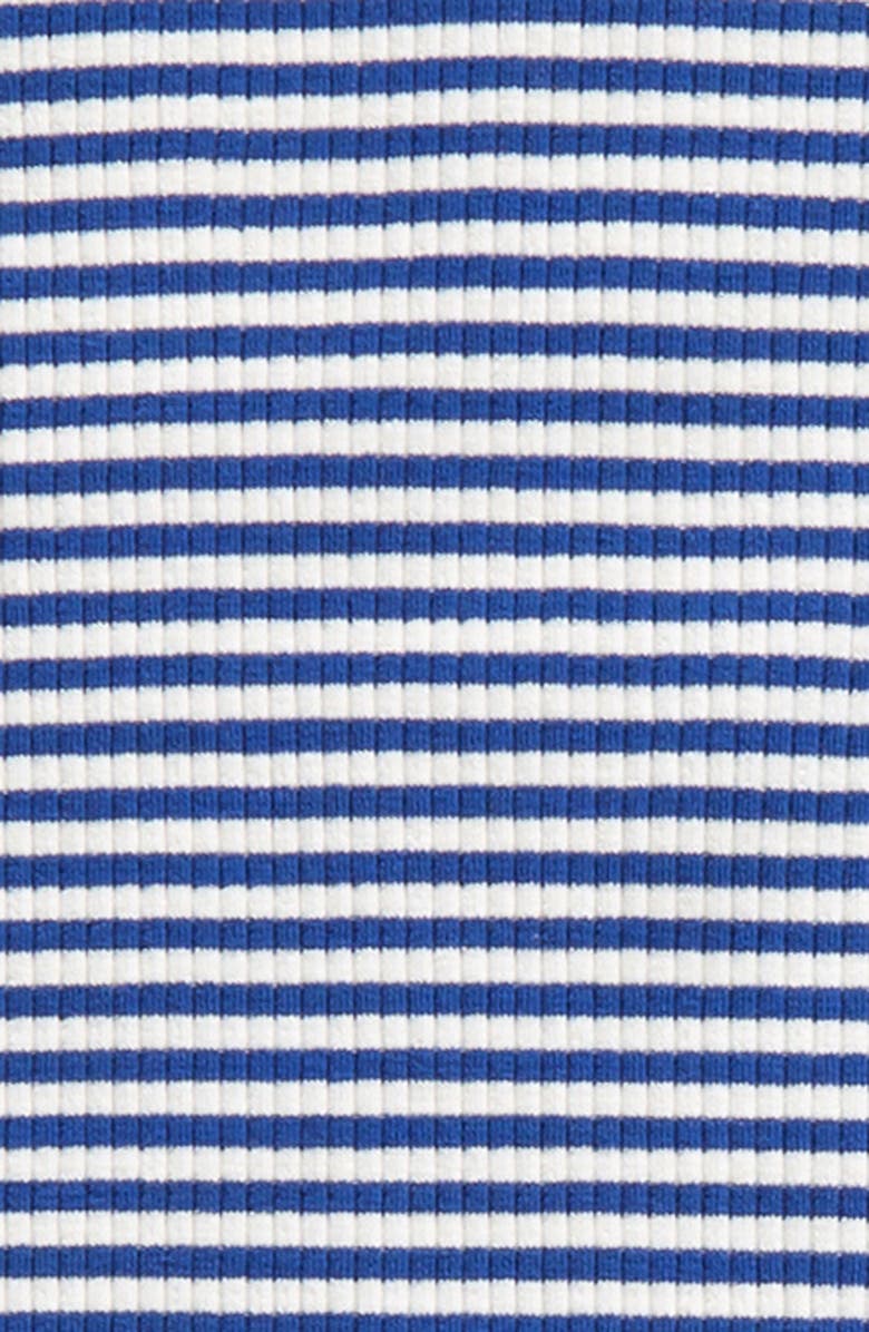 Freshman Kids' Keyhole Stripe Shirt & Skirt Set, Alternate, color, 