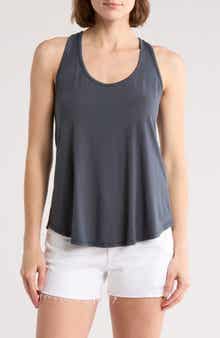 GO COUTURE Rounded Racerback Tank