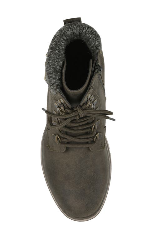 Cliffs By White Mountain Kimmie Knit Cuff Side Zip Boot In Gray