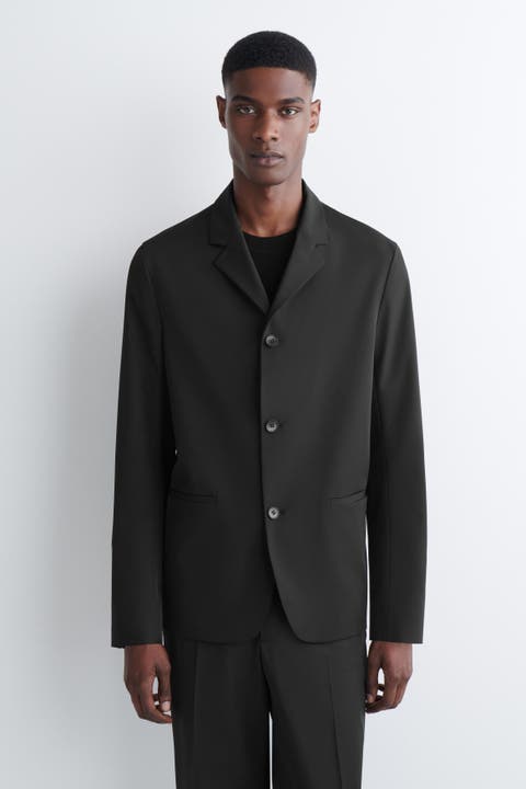 Slim Unstructured Tech-twill Blazer