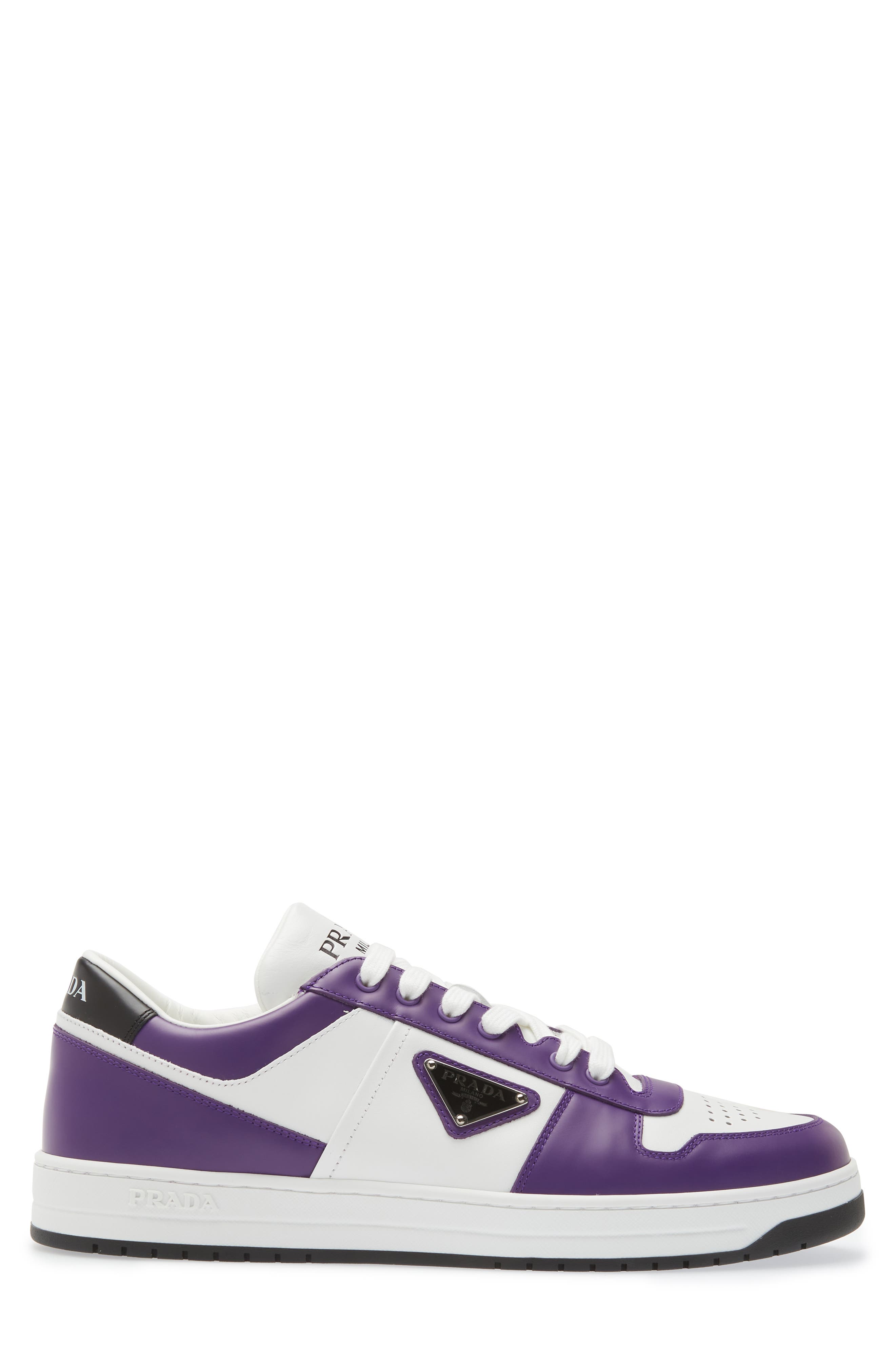 Downtown Logo Low Top Sneaker, Alternate, color, BIANCO/ CICLAMIN