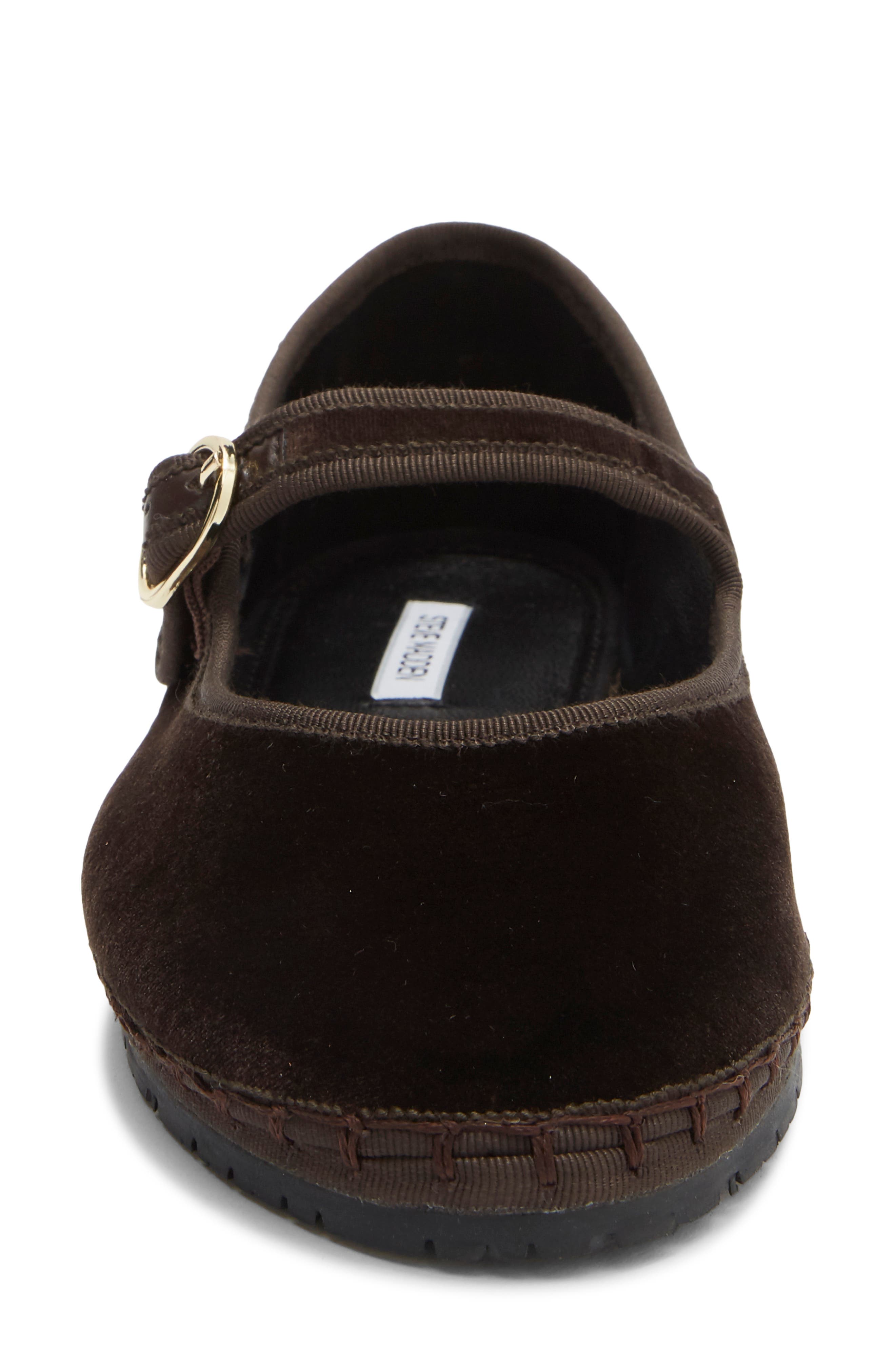 Velma Mary Jane Flat, Alternate, color, BROWN VELVET