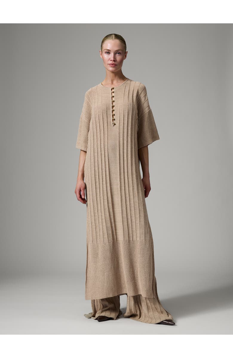Day Stellan Loose Ribbed Knit Dress, Main, color, Cobblestone