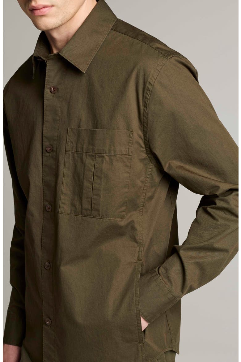 Cotton Overshirt, Alternate, color, NIGHT LEAF