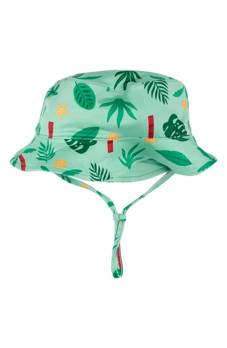 PL Baby by Petit Lem Kids' 2-Piece Rashguard Swim Suit & Reversible Bucket Hat Set, Alternate, color, 